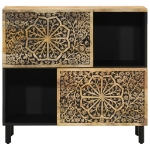 Credenza 80x33x75 cm in Legno Massello di Mango