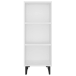 Credenza Bianca 34,5x32,5x90 cm in Legno Multistrato