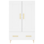Credenza Bianca 69,5x31x115 cm in Legno Multistrato