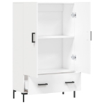 Credenza Bianca 69,5x31x115 cm in Legno Multistrato