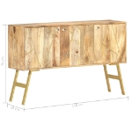 Credenza 118x30x75 cm in Legno Massello di Mango