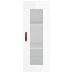 Credenza 34,5x34x180 cm in Legno Multistrato Bianco Lucido