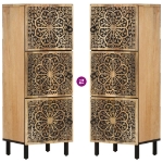 Credenza 40x33x110 cm in Legno Massello di Mango