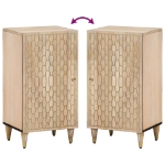 Credenza 40x33x75 cm in Legno Massello di Mango