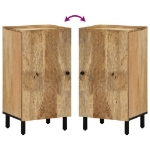 Credenza 40x33x75 cm in Legno Massello di Mango