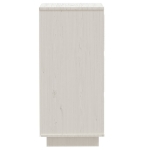 Credenza Bianca 32x34x75 cm in Legno Massello di Pino