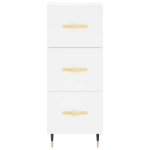 Credenza Bianca 34,5x34x180 cm in Legno Multistrato