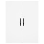 Credenza Bianca 69,5x34x180 cm in Legno Multistrato