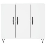 Credenza Bianca 90x34x80 cm in Legno Multistrato