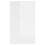 Credenza Bianco Lucido 135x41x75 cm in Truciolato