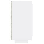Credenza Bianco Lucido 92x35x75 cm in Legno Compensato