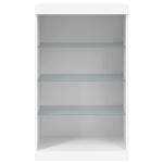 Credenza con Luci LED Bianca 60,5x37x100 cm