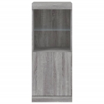 Credenza con Luci LED Grigio Sonoma 41x37x100 cm