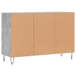 Credenza Grigio Cemento 103,5x35x70 cm in Legno Multistrato