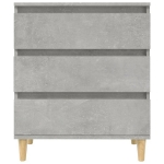 Credenza Grigio Cemento 60x35x70 cm in Legno Multistrato