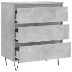 Credenza Grigio Cemento 60x35x70 cm in Legno Multistrato