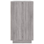 Credenza Grigio Sonoma 80x34x75 cm in Legno Multistrato