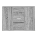 Credenza Grigio Sonoma 91x29,5x65 cm in Legno Multistrato