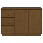 Credenza Marrone Miele 111x34x75 cm in Legno Massello di Pino