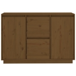 Credenza Marrone Miele 111x34x75 cm in Legno Massello di Pino