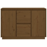 Credenza Marrone Miele 111x34x75 cm in Legno Massello di Pino