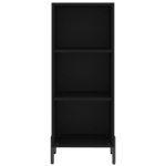 Credenza Nera 34,5x34x180 cm in Legno Multistrato