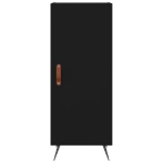 Credenza Nera 34,5x34x180 cm in Legno Multistrato