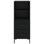 Credenza Nero 34,5x34x90 cm in Legno Multistrato