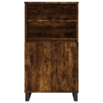 Credenza Rovere Fumo 60x36x110 cm in Legno Multistrato