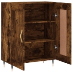 Credenza Rovere Fumo 69,5x34x90 cm in Legno Multistrato