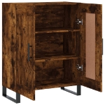 Credenza Rovere Fumo 69,5x34x90 cm in Legno Multistrato