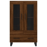 Credenza Rovere Marrone 69,5x31x115 cm in Legno Multistrato