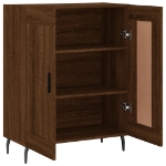 Credenza Rovere Marrone 69,5x34x90 cm in Legno Multistrato