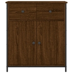 Credenza Rovere Marrone 70x30x80 cm in Legno Multistrato