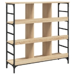 Credenza Rovere Sonoma 102x32x103,5 cm in Legno Multistrato