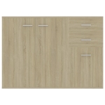 Credenza Rovere Sonoma 105x30x75 cm in Legno Multistrato