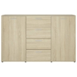 Credenza Rovere Sonoma 120x35,5x75 cm in Legno Multistrato