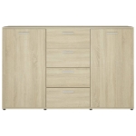 Credenza Rovere Sonoma 120x35,5x75 cm in Legno Multistrato