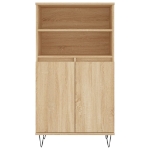 Credenza Rovere Sonoma 60x36x110 cm in Legno Multistrato