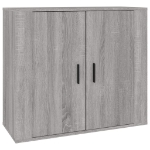 Credenze 3 pz Grigio Sonoma in Legno Multistrato