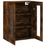 Mobile a Parete Rovere Fumo 69,5x34x90 cm in Legno Multistrato