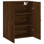 Mobile a Parete Rovere Marrone 69,5x34x90 cm Legno Multistrato