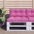 Cuscini per Pallet 2 pz Rosa in Tessuto