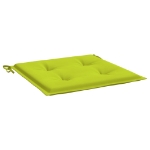 Cuscini per Sedia 2 pz Verde Intenso 40x40x3 cm Tessuto Oxford