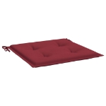 Cuscini per Sedia 4 pz Rosso Vino 50x50x3 cm in Tessuto Oxford