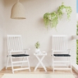 Cuscini per Sedia 42 pz Motivo a Quadri Nero 50x50x3 cm Tessuto