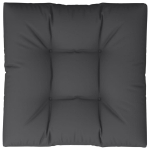 Cuscino per Pallet Nero 80x80x12 cm in Tessuto