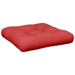 Cuscino per Pallet Rosso 50x50x12 cm in Tessuto
