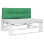 Cuscino per Pallet Verde 120x40x12 cm in Tessuto