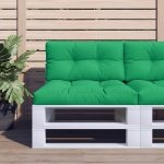 Cuscino per Pallet Verde 80x40x12 cm in Tessuto